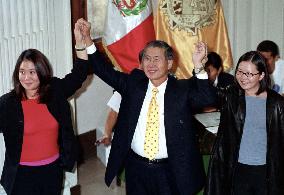 Fujimori votes in runoff presidential election